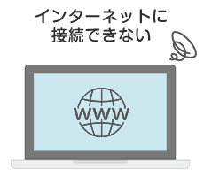 インターネットに接続できない、メールの送受信トラブル