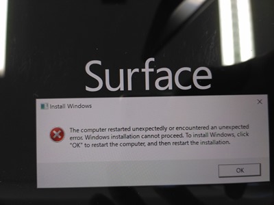 Surface Pro 4 T1724 リカバリーに失敗する パソコン修理 データ復旧 Pc Fixs