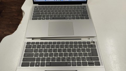 Dellキーボード、パームレスト交換(2)