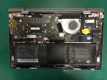 ドスパラ THIRDWAVE F-14IC バッテリー膨張の修理 ドスパラ THIRDWAVE F-14IC バッテリー膨張の修理